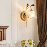 elegant-green-leaf-floral-sconce-wall-light-with-glass-petal-and-crystal-accents