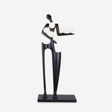 Abstract Human Sculpture Torchiere Floor Lamp Modern Art Guardian Standing Light for Contemporary Interiors
