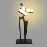 Abstract Human Sculpture Torchiere Floor Lamp Modern Art Guardian Standing Light for Contemporary Interiors