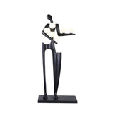 Abstract Human Sculpture Torchiere Floor Lamp Modern Art Guardian Standing Light for Contemporary Interiors