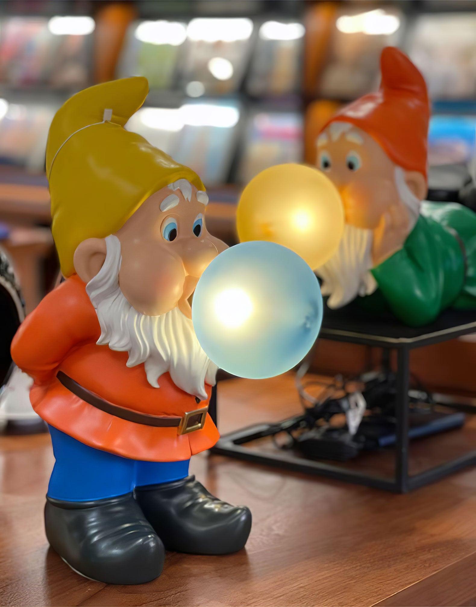 Modern Resin Dwarf Gummy Working Table Lamp with Glass Bubble for Desk Decor
