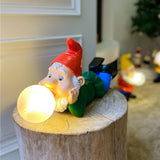 Modern Resin Dwarf Gummy Working Table Lamp with Glass Bubble for Desk Decor