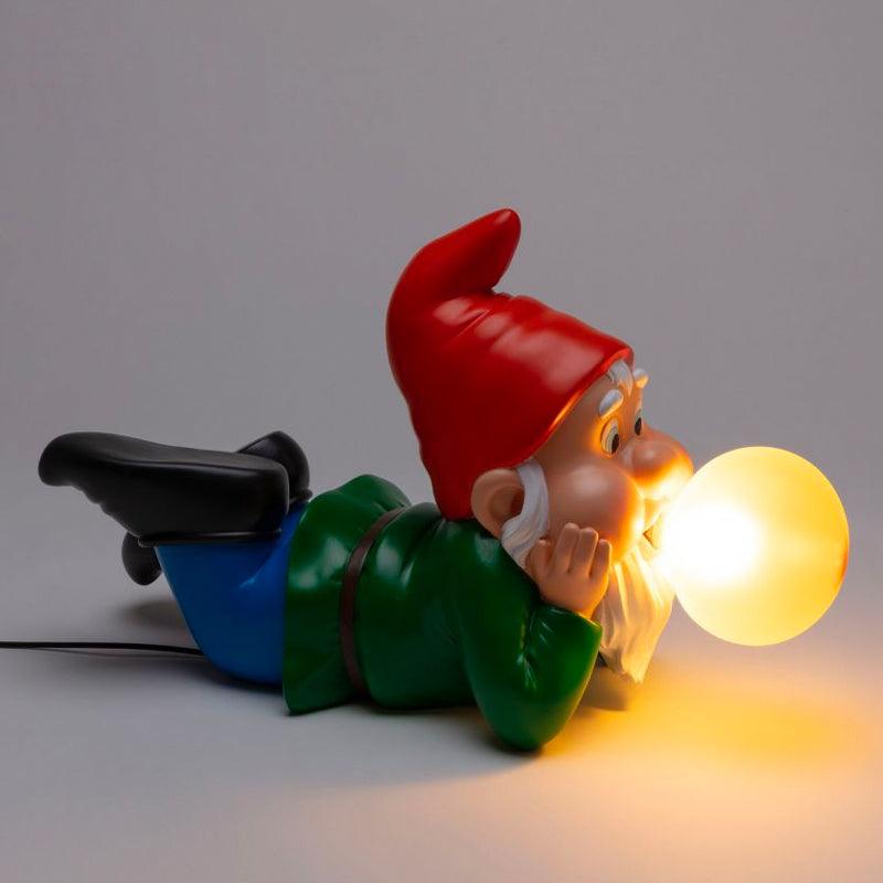 Modern Resin Dwarf Gummy Working Table Lamp with Glass Bubble for Desk Decor
