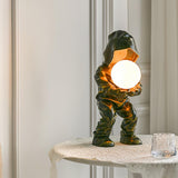 Modern Hacker Planet Minimalist Resin Table Lamp for Contemporary Home Office Decor