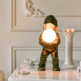 Modern Hacker Planet Minimalist Resin Table Lamp for Contemporary Home Office Decor