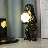 Modern Hacker Planet Minimalist Resin Table Lamp for Contemporary Home Office Decor