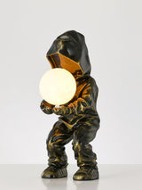 Modern Hacker Planet Minimalist Resin Table Lamp for Contemporary Home Office Decor
