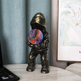 Modern Hacker Planet Minimalist Resin Table Lamp for Contemporary Home Office Decor