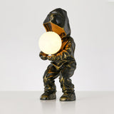 Modern Hacker Planet Minimalist Resin Table Lamp for Contemporary Home Office Decor