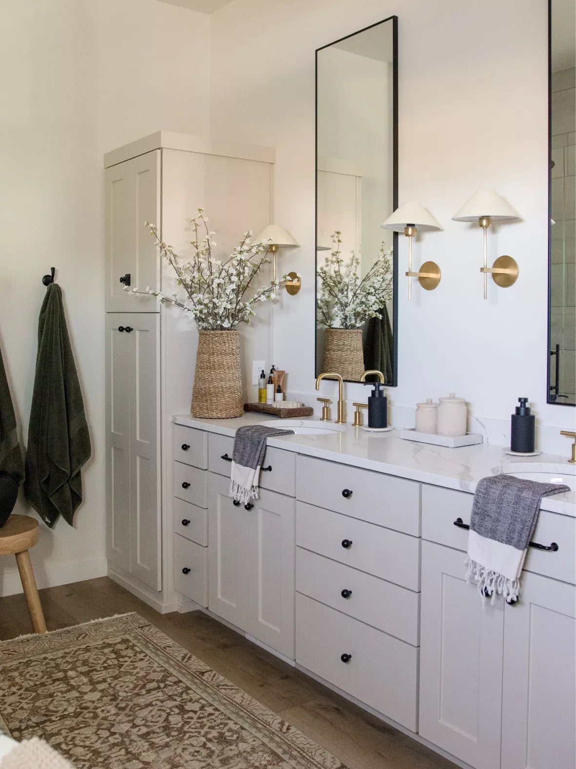 modern-brass-wall-sconce-with-triangular-fabric-shade-hackney-style-light