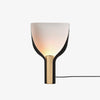 Modern Sculptural Half Funnel Bedside Table Lamp for Living Room Indirect Light