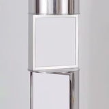 Modern Geometric Rotating Half Cylindrical LED Standing Floor Lamp for Indoor Lighting