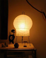 Hana Washi Japanese Rice Paper Table Lamp Minimalist Desk Light for Bedroom Living Room