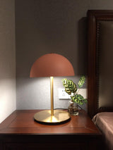 Modern Dome Metal Table Lamp Contemporary Mushroom Style Nightstand Light for Bedroom and Office