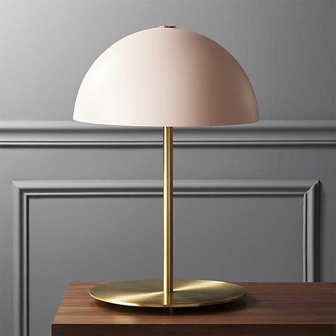 Modern Dome Metal Table Lamp Contemporary Mushroom Style Nightstand Light for Bedroom and Office