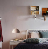 Modern Dome Metal Table Lamp Contemporary Mushroom Style Nightstand Light for Bedroom and Office