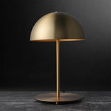 Modern Dome Metal Table Lamp Contemporary Mushroom Style Nightstand Light for Bedroom and Office