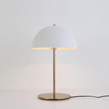 Modern Dome Metal Table Lamp Contemporary Mushroom Style Nightstand Light for Bedroom and Office