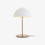 Modern Dome Metal Table Lamp Contemporary Mushroom Style Nightstand Light for Bedroom and Office