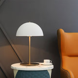 Modern Dome Metal Table Lamp Contemporary Mushroom Style Nightstand Light for Bedroom and Office