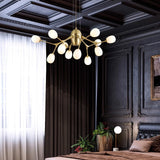 modern-brass-chandelier-with-pearl-glass-shades-and-elegant-curved-arms