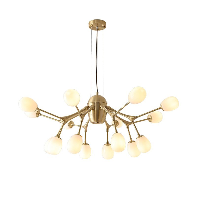 modern-brass-chandelier-with-pearl-glass-shades-and-elegant-curved-arms