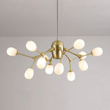 modern-brass-chandelier-with-pearl-glass-shades-and-elegant-curved-arms