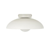 Modern Matte Metal and Glass Dome Flush Mount Ceiling Light for Hallway Kitchen