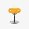 Harvey Chrome Space Age Table Lamp with Glass Globe and Plexiglass Shade