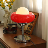Harvey Chrome Space Age Table Lamp with Glass Globe and Plexiglass Shade