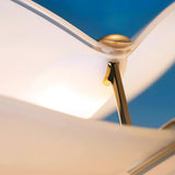 Heart Wing LED Tripod Floor Lamp with Adjustable Height and Gold Black Finish