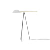 Heart Wing LED Tripod Floor Lamp with Adjustable Height and Gold Black Finish