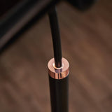 Modern Hercules Adjustable Reading Floor Lamp with Rotating Shade and Rose Gold Finish