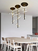 Modern Multi Head Glass Tube Ceiling Light for Hallways and Entryways