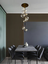 Modern Multi Head Glass Tube Ceiling Light for Hallways and Entryways