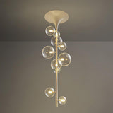 Modern Multi Head Glass Tube Ceiling Light for Hallways and Entryways