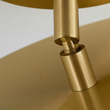 Modern Minimalist Hero Rotating LED Ceiling Light with Brass Finish and Adjustable Illumination
