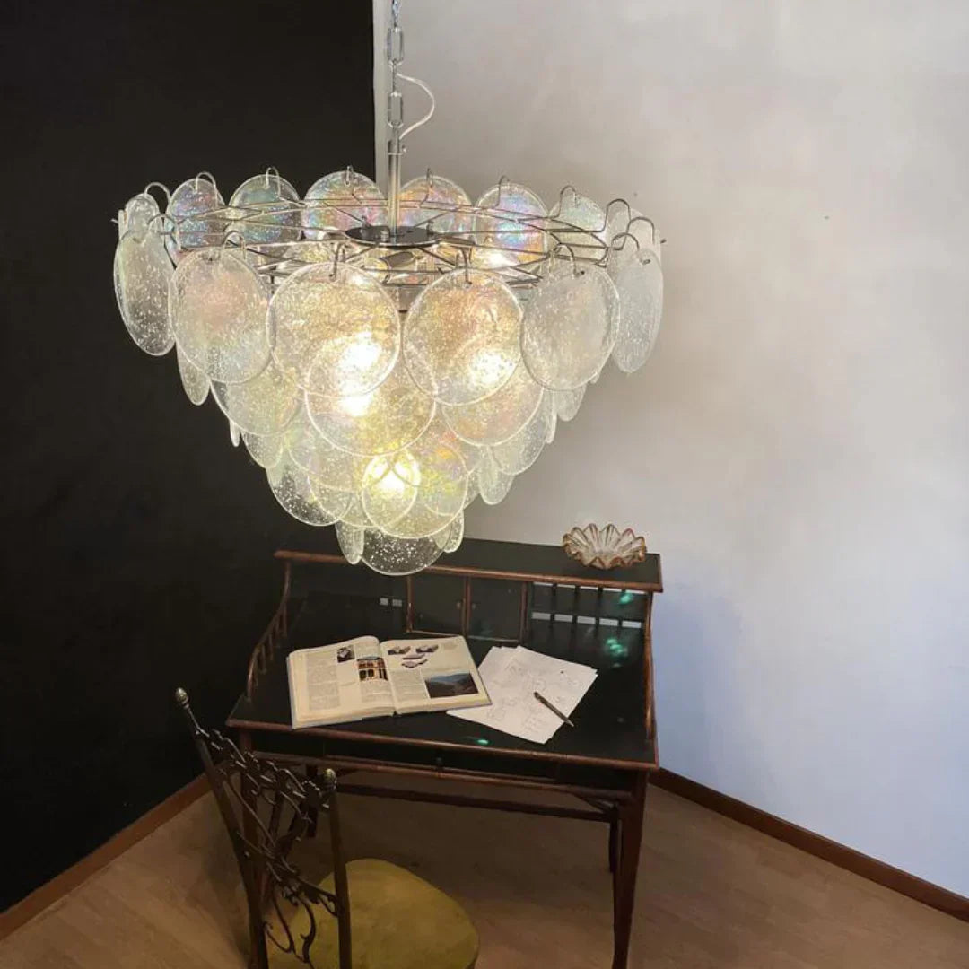 murano-style-iridescent-glass-disc-chandelier-elegant-modern-round-pendant-light