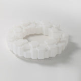 Modern Hexagonal Honeycomb LED Ceiling Light White Geometric Flush Mount Lighting