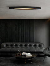 Modern Horizon Linear Wood LED Flush Mount Ceiling Lamp for Kitchen and Dining Room