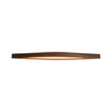 Modern Horizon Linear Wood LED Flush Mount Ceiling Lamp for Kitchen and Dining Room