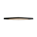 Modern Horizon Linear Wood LED Flush Mount Ceiling Lamp for Kitchen and Dining Room