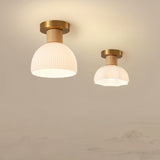 modern-horn-shaped-small-ceiling-lamp-with-wood-accents-and-glass-shade
