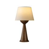 Modern Hourglass Wood Table Lamp Geometric Solid Wood Desk Light for Living Room and Office