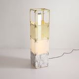 Modern Modular Geometric LED Floor Lamp Hyperqube Stacked Cube Standing Light