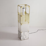 Modern Modular Geometric LED Floor Lamp Hyperqube Stacked Cube Standing Light