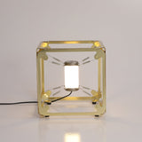 Modern Geometric Modular Cube Table Lamp with Adjustable LED Engine