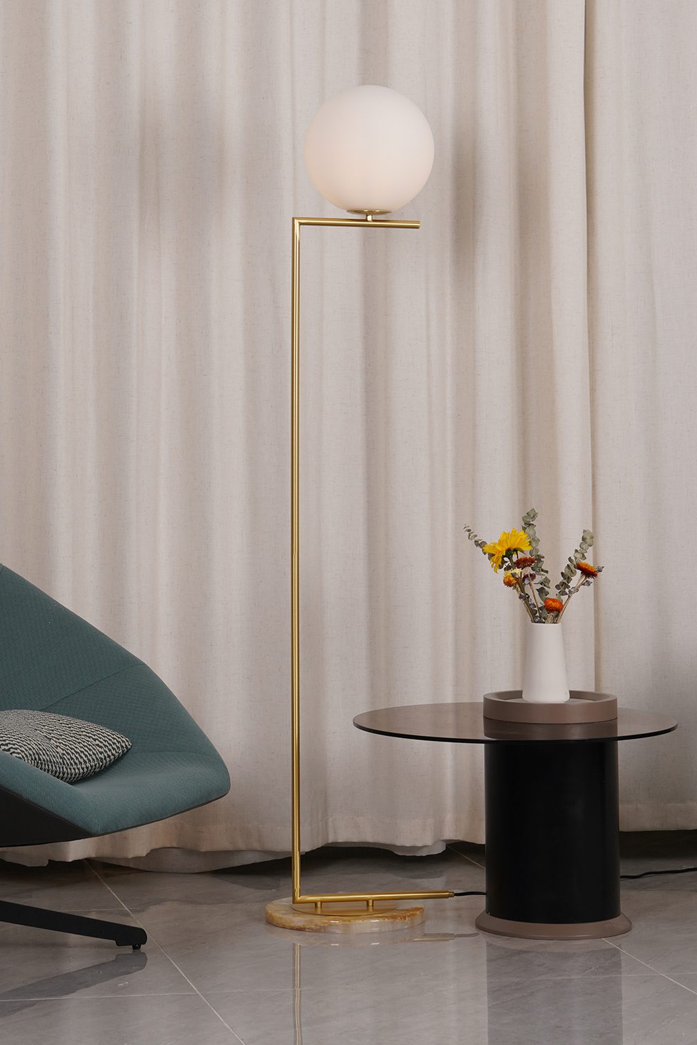 modern-industrial-gold-standing-lamp-with-white-glass-globe-shade-and-foot-switch