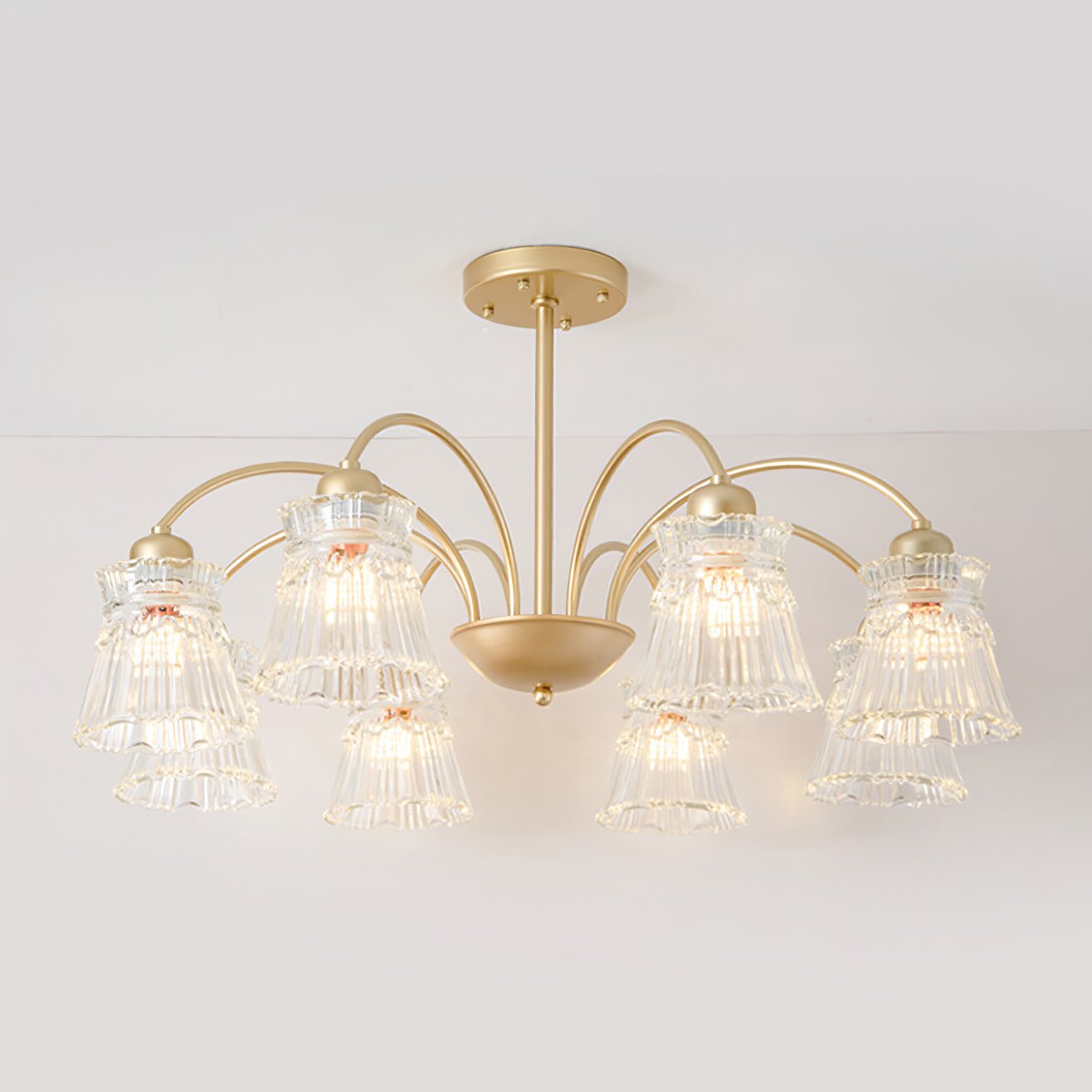 modern-round-brass-chandelier-with-ice-cream-style-frosted-glass-shades-for-living-room