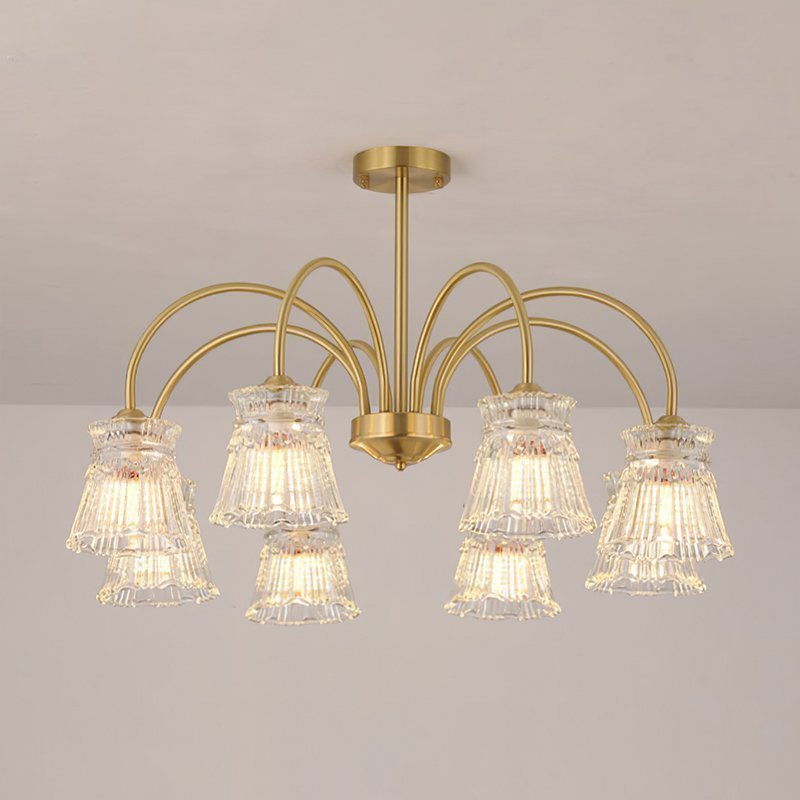 modern-round-brass-chandelier-with-ice-cream-style-frosted-glass-shades-for-living-room